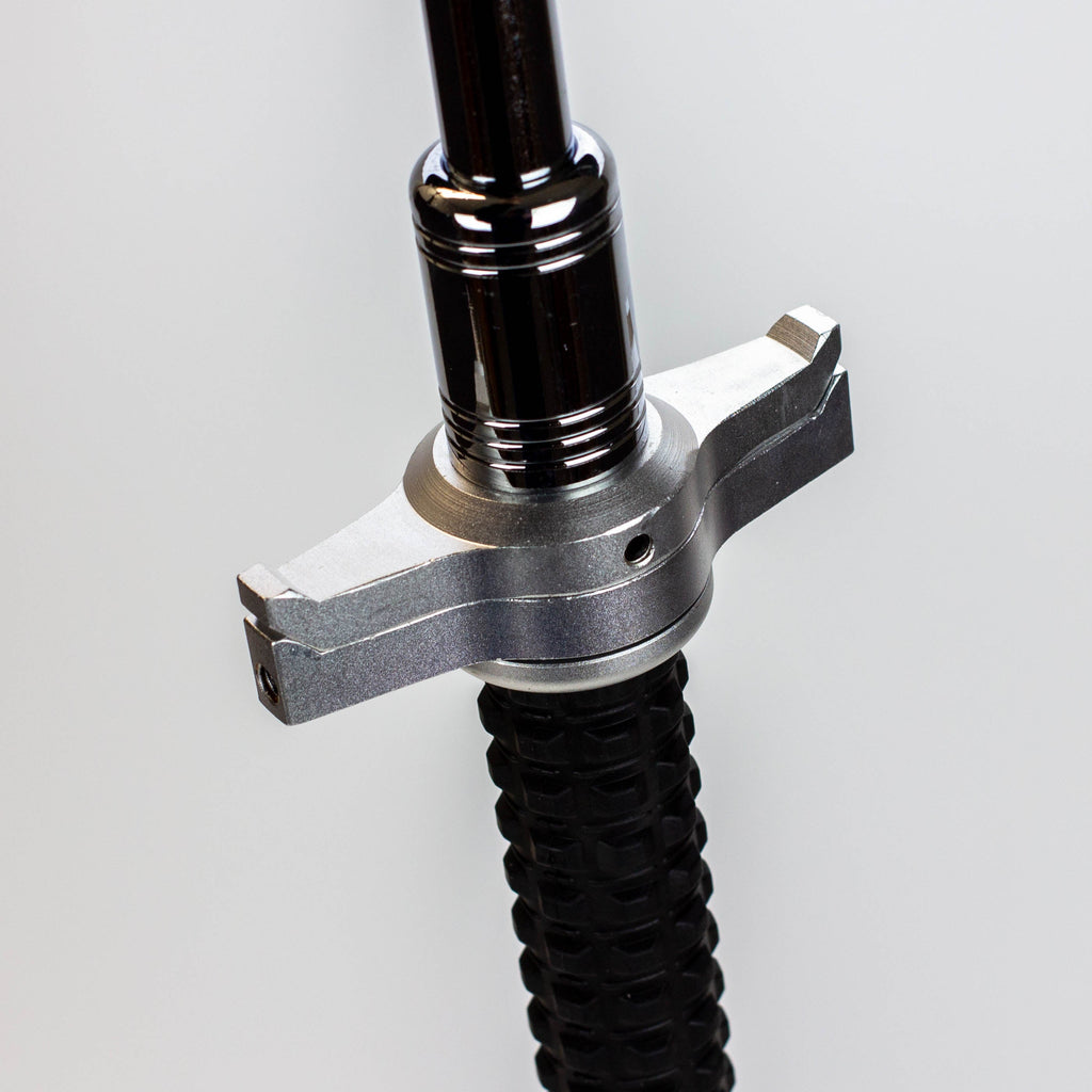 XTREME- Expandable Steel Baton with Guard / Hummer Rubber Handle / Solid Pole