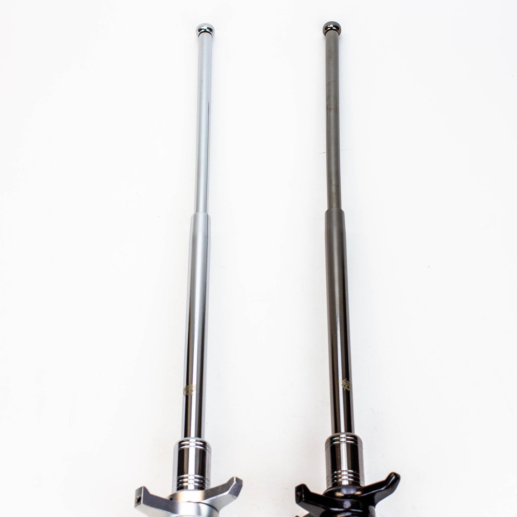 XTREME- Expandable Steel Baton with Guard / Hummer Rubber Handle / Solid Pole