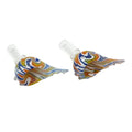 14mm Wig Wag Bong Bowl w/ handle – Assorted [BB06] / 1 pcs