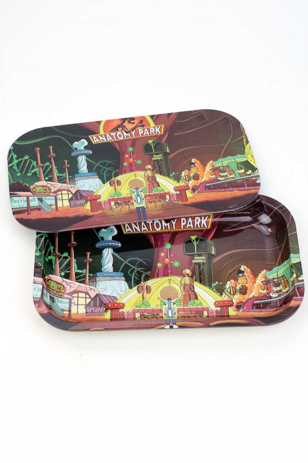 Cartoon Medium Rolling Tray with Magnetic Lid