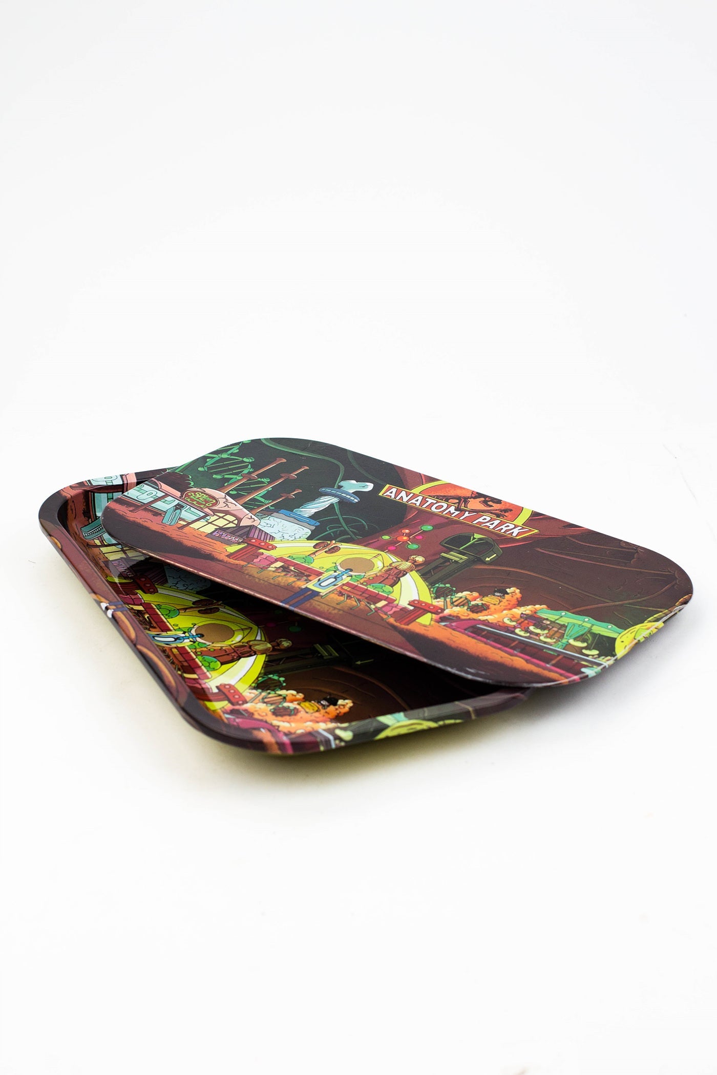 Cartoon Medium Rolling Tray with Magnetic Lid