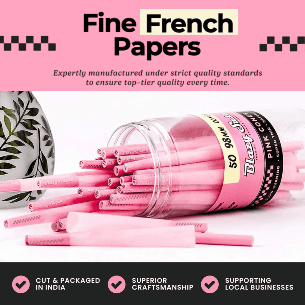 Blazy Susan | Pink King size Cones Pack of 50
