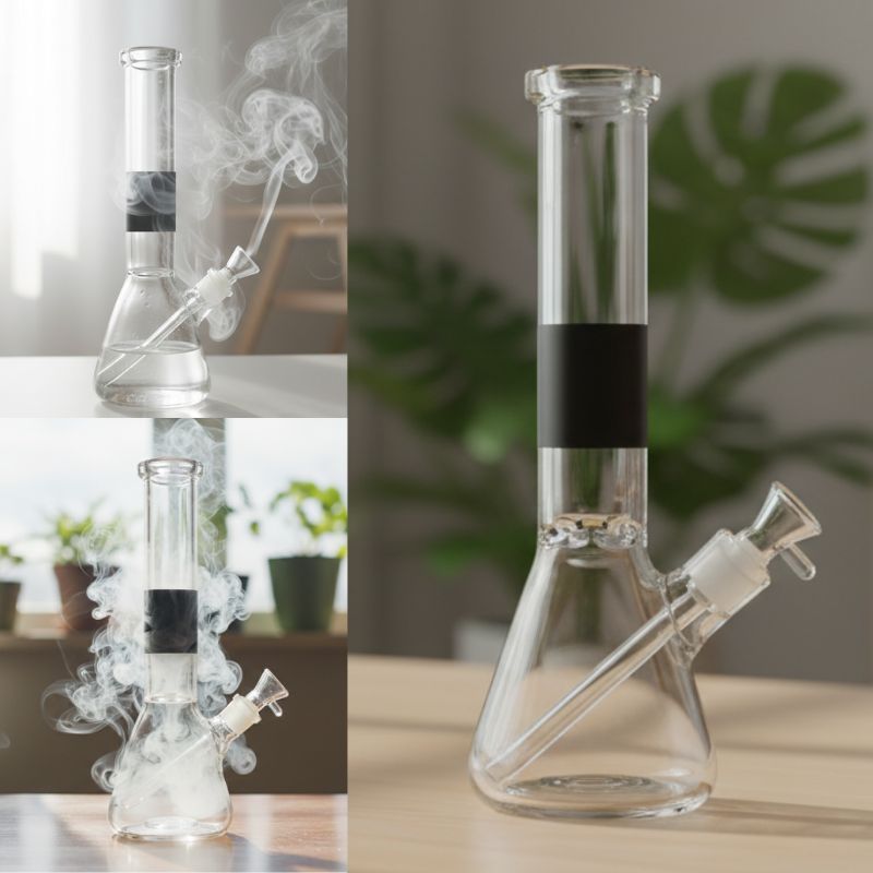 Xtreme| 14" Beaker Base 7mm Glass Bong-Dark Blue [C1035-1]