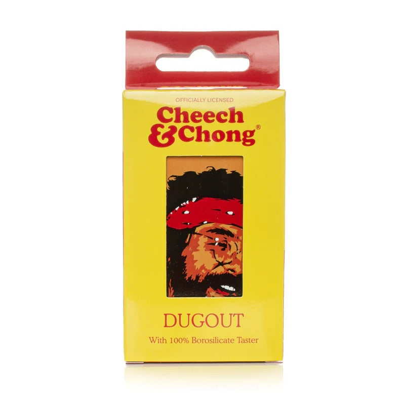 Cheech & Chong | 3.8" Pop Art Dugout W/Borosilicate Taster