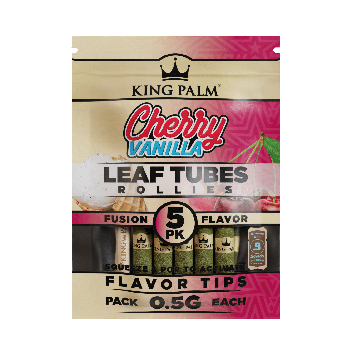 King Palm | 5 Rollie Rolls – Cherry Vanilla Box of 15