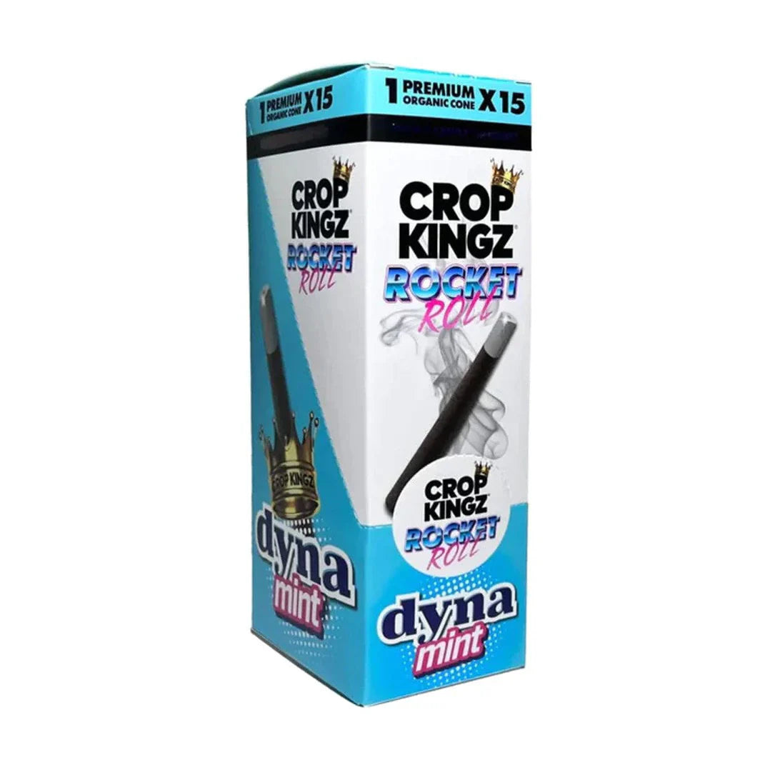 Crop Kingz | Rocket Rolls – Pre-Rolled Hemp Cones with Edible Candy Tip (15 Packs / Box)