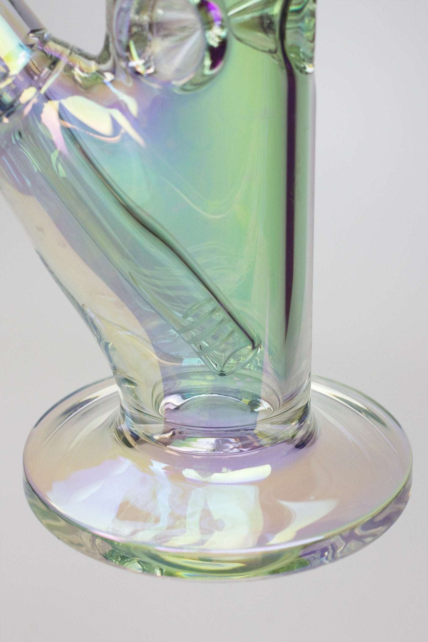 14" Luxury Logo 7 mm classic Electroplated Straight Tube Bong