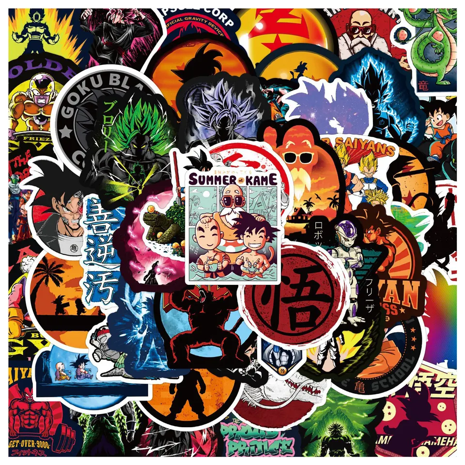 50pcs Assorted Anime Design Stickers