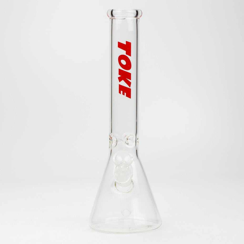 TOKE - 12" Glass beaker water bong
