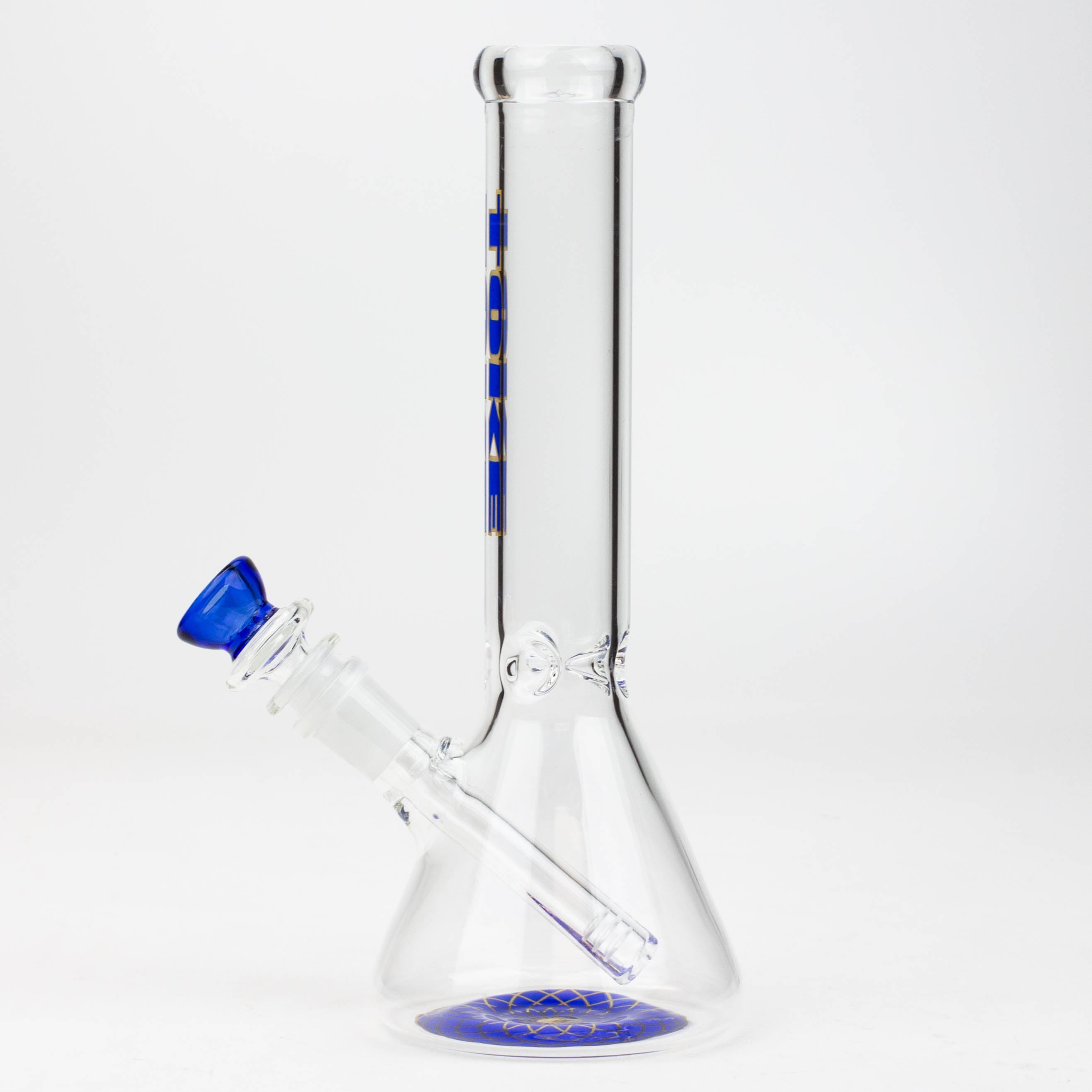 9.5" TOKE beaker glass water bong