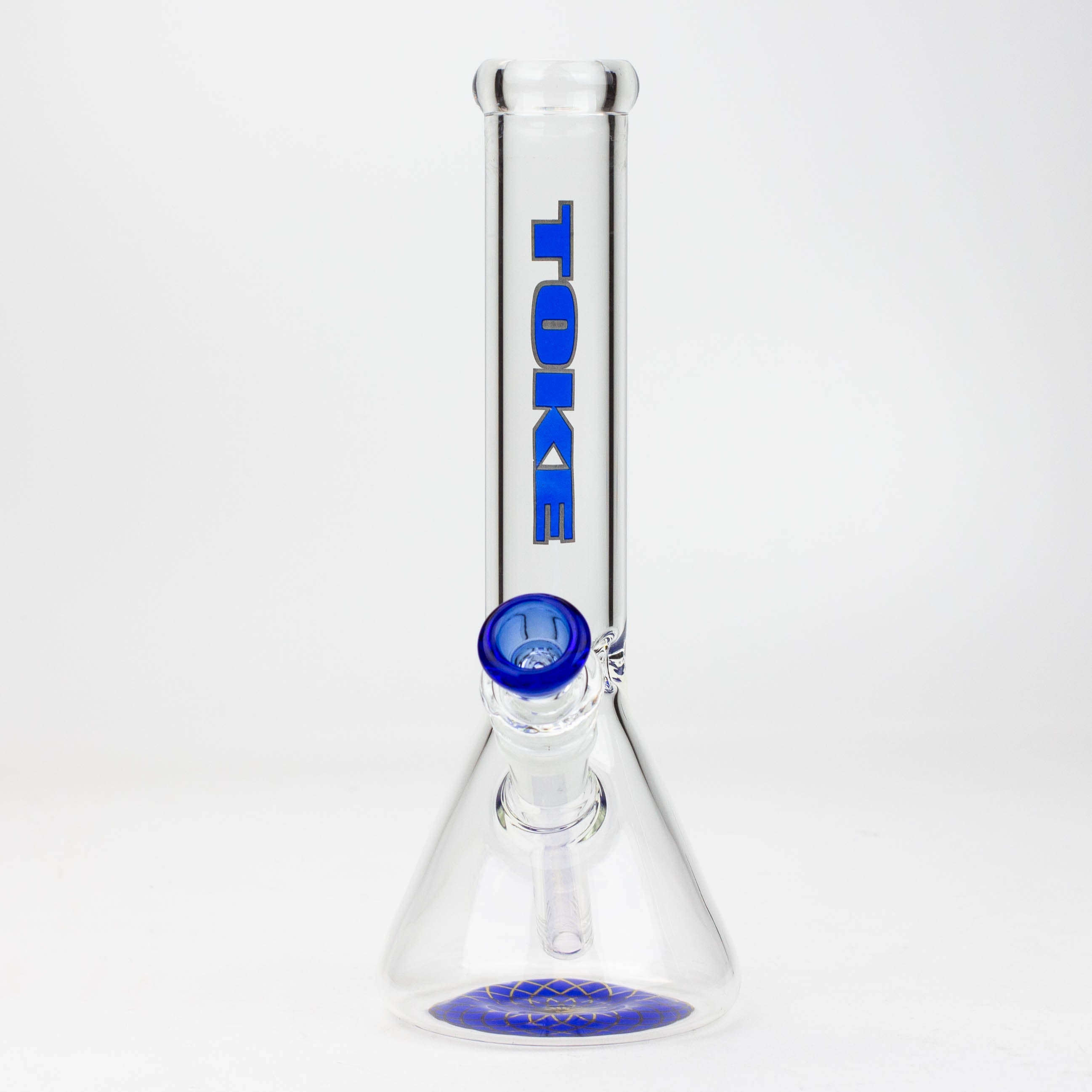 9.5" TOKE beaker glass water bong