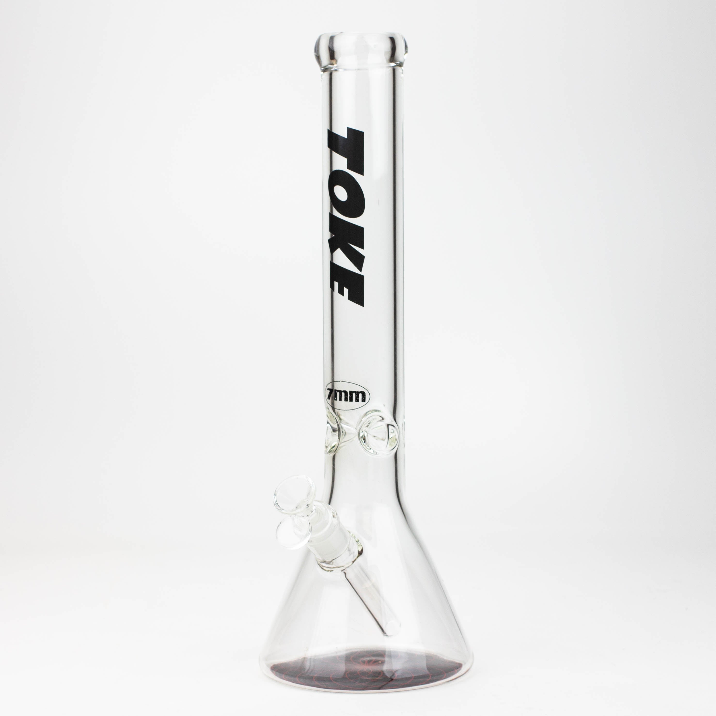 16" TOKE 7 mm glass water beaker bong