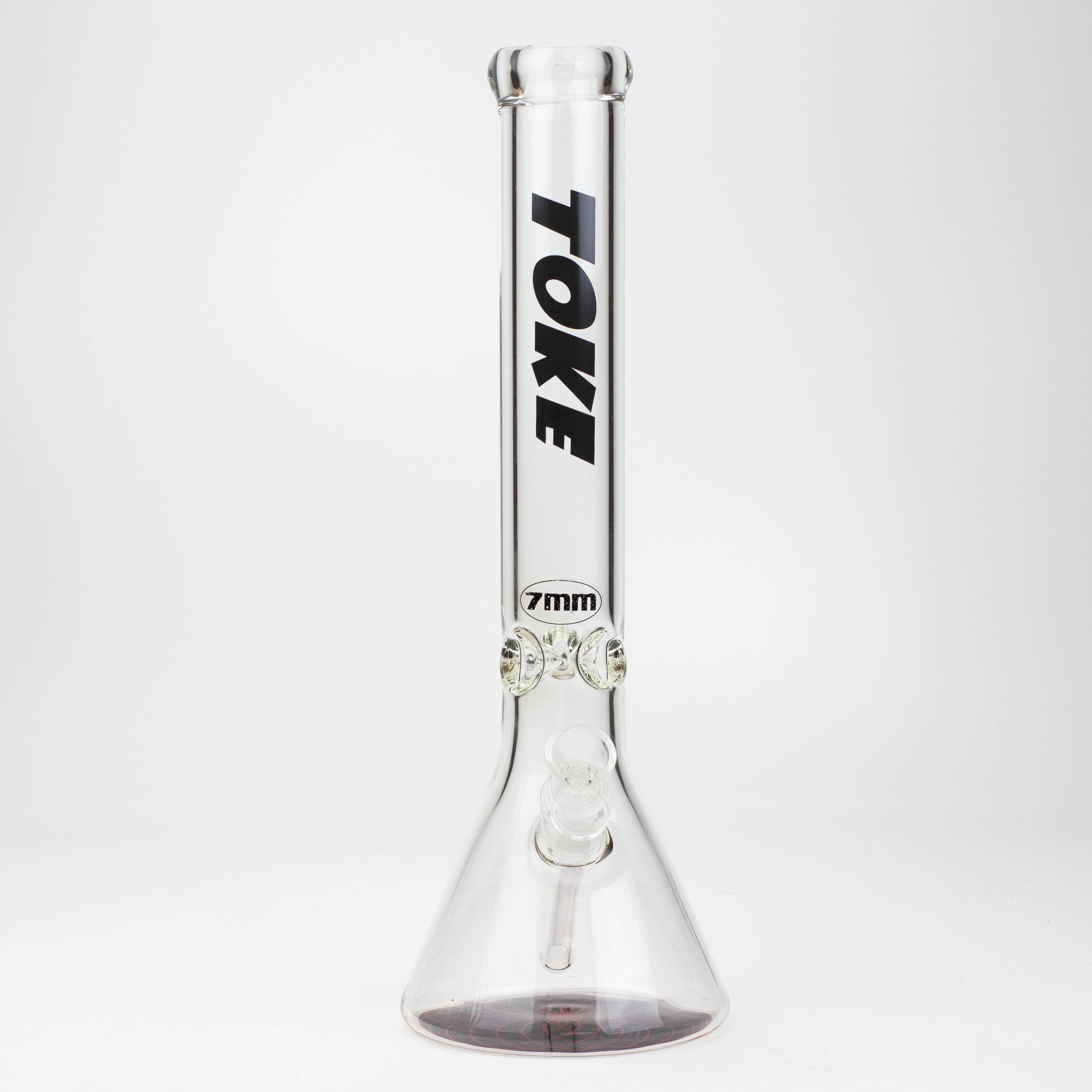 16" TOKE 7 mm glass water beaker bong