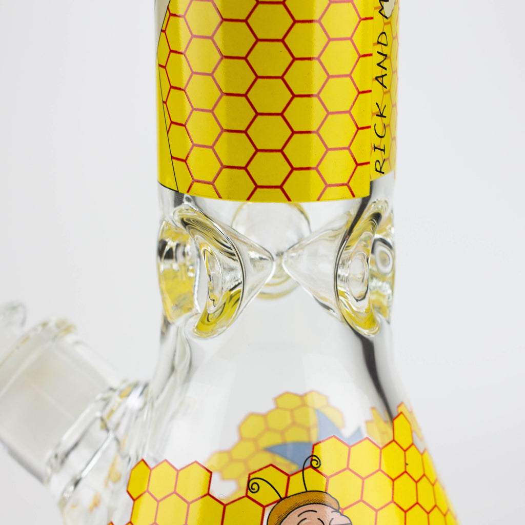14" RM decal 7 mm glass water bong