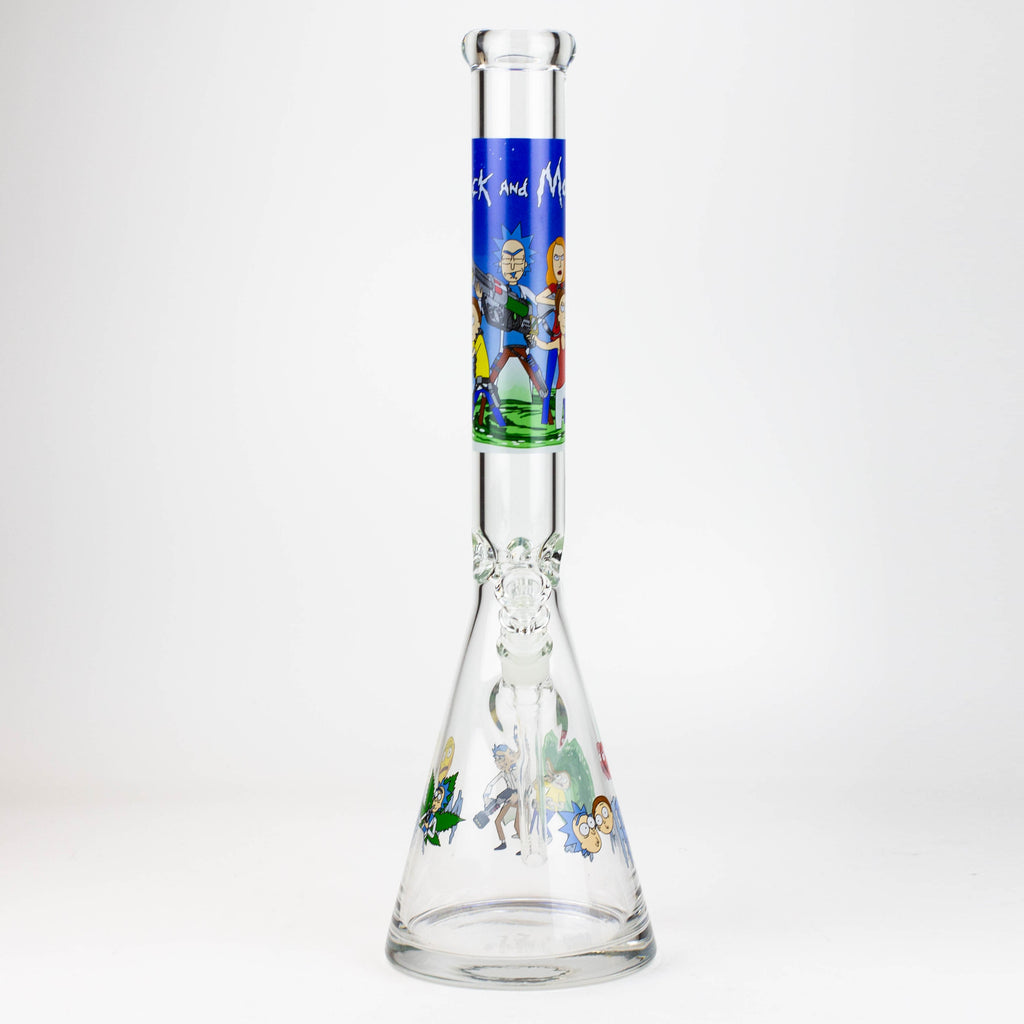 20" RM decal 7 mm glass water bong