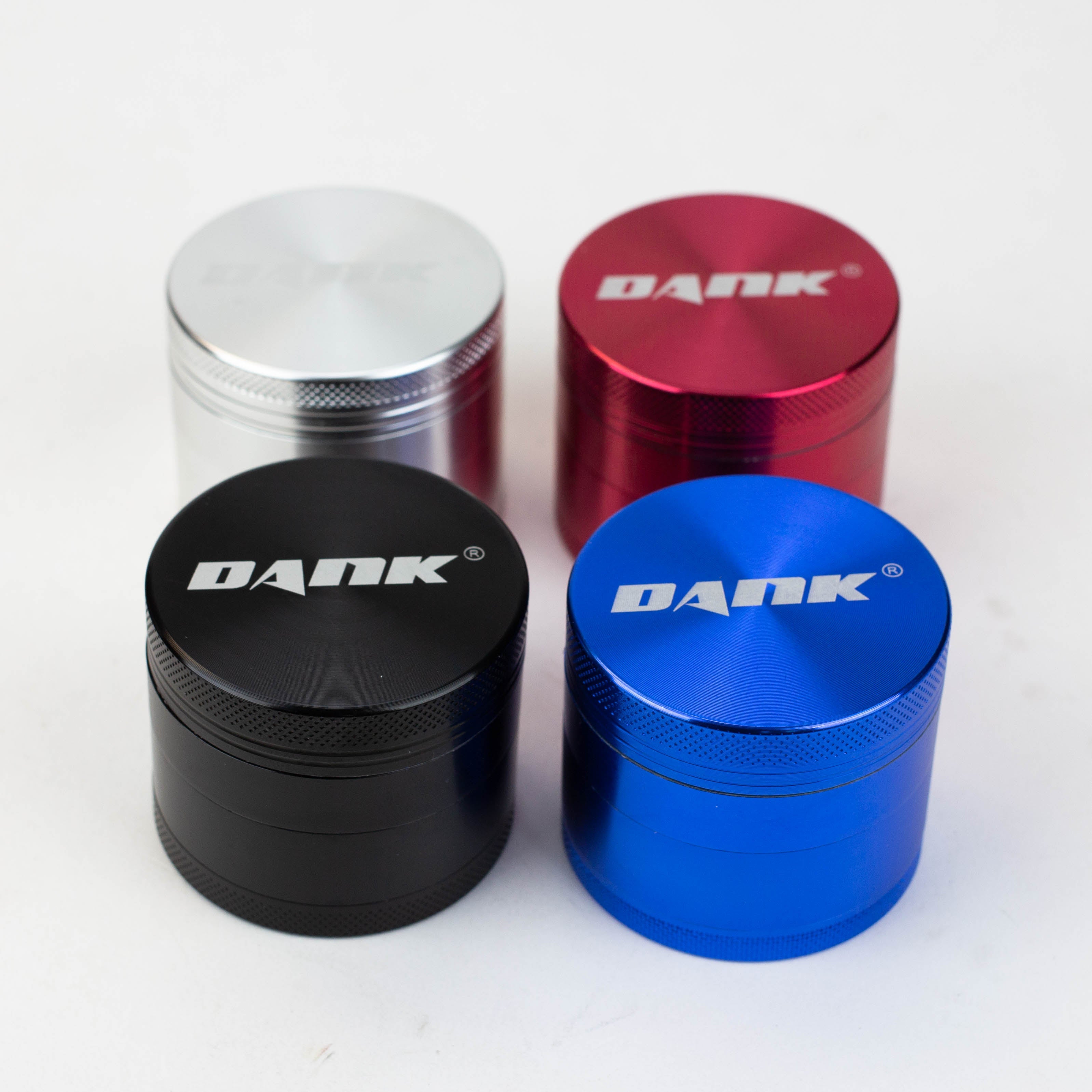 DANK 4 parts 50 mm Aluminum grinder Box of 6