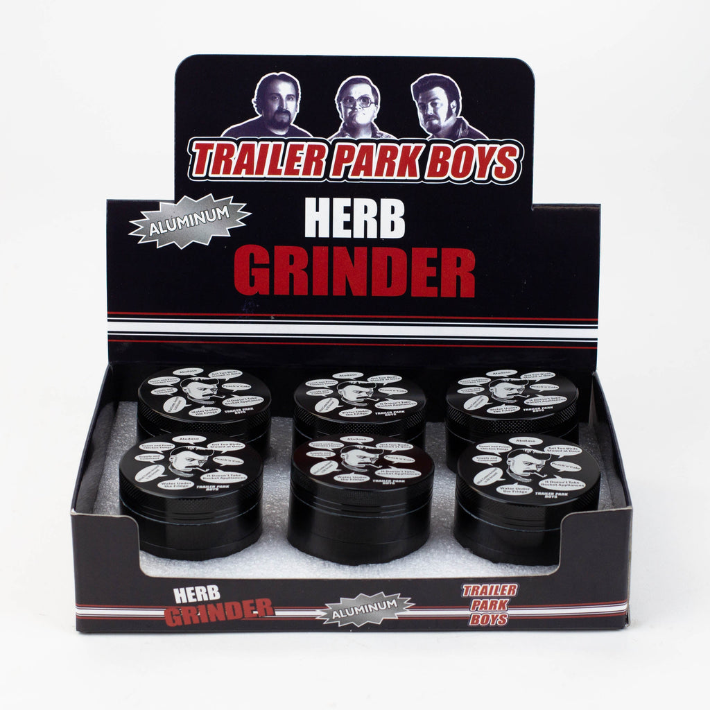 Trailer Park Boy -  4 parts 52 mm Aluminum grinder Box of 6