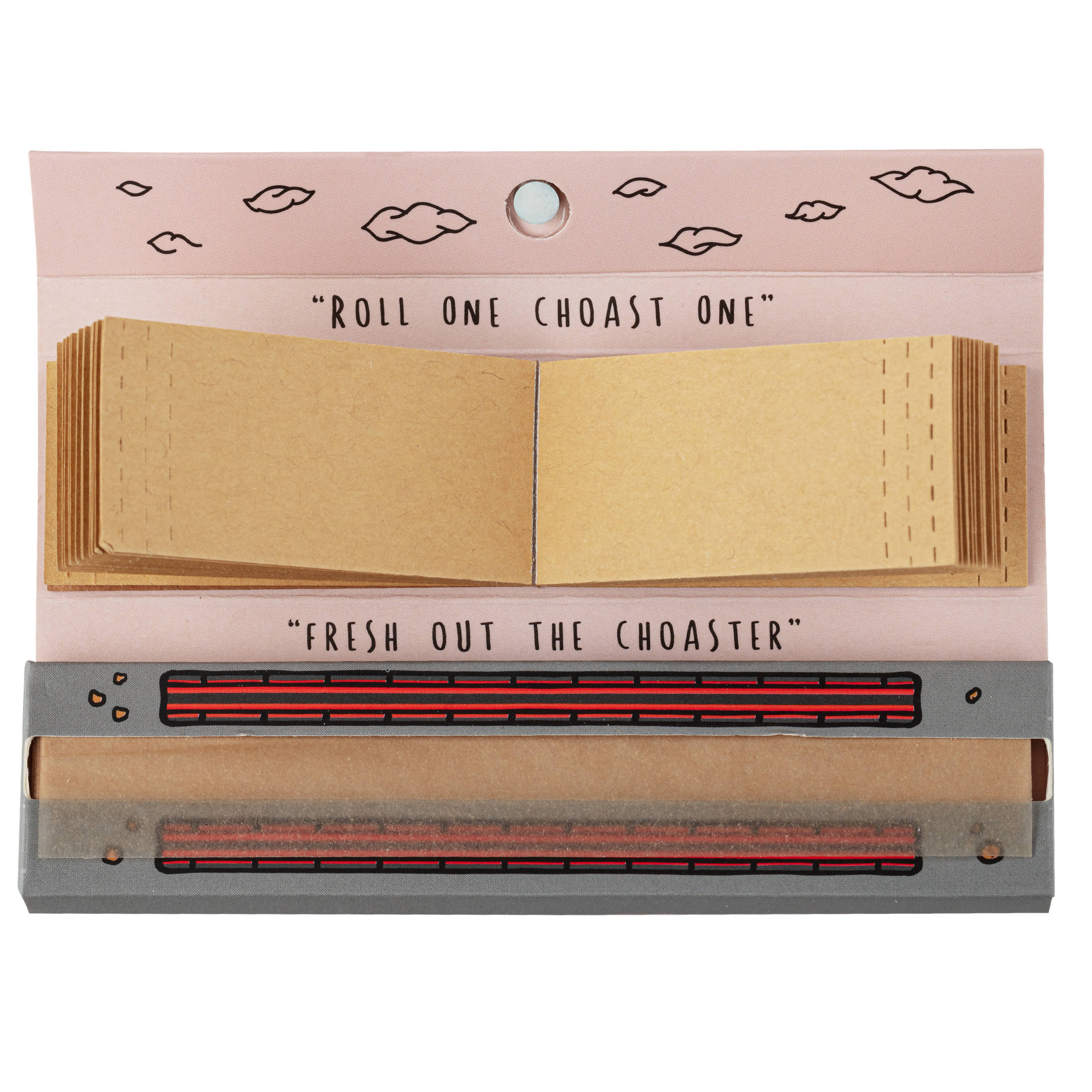 Choast Rolls - King Slim Size - Natural Hemp Papers - 22 Packs Per Carton