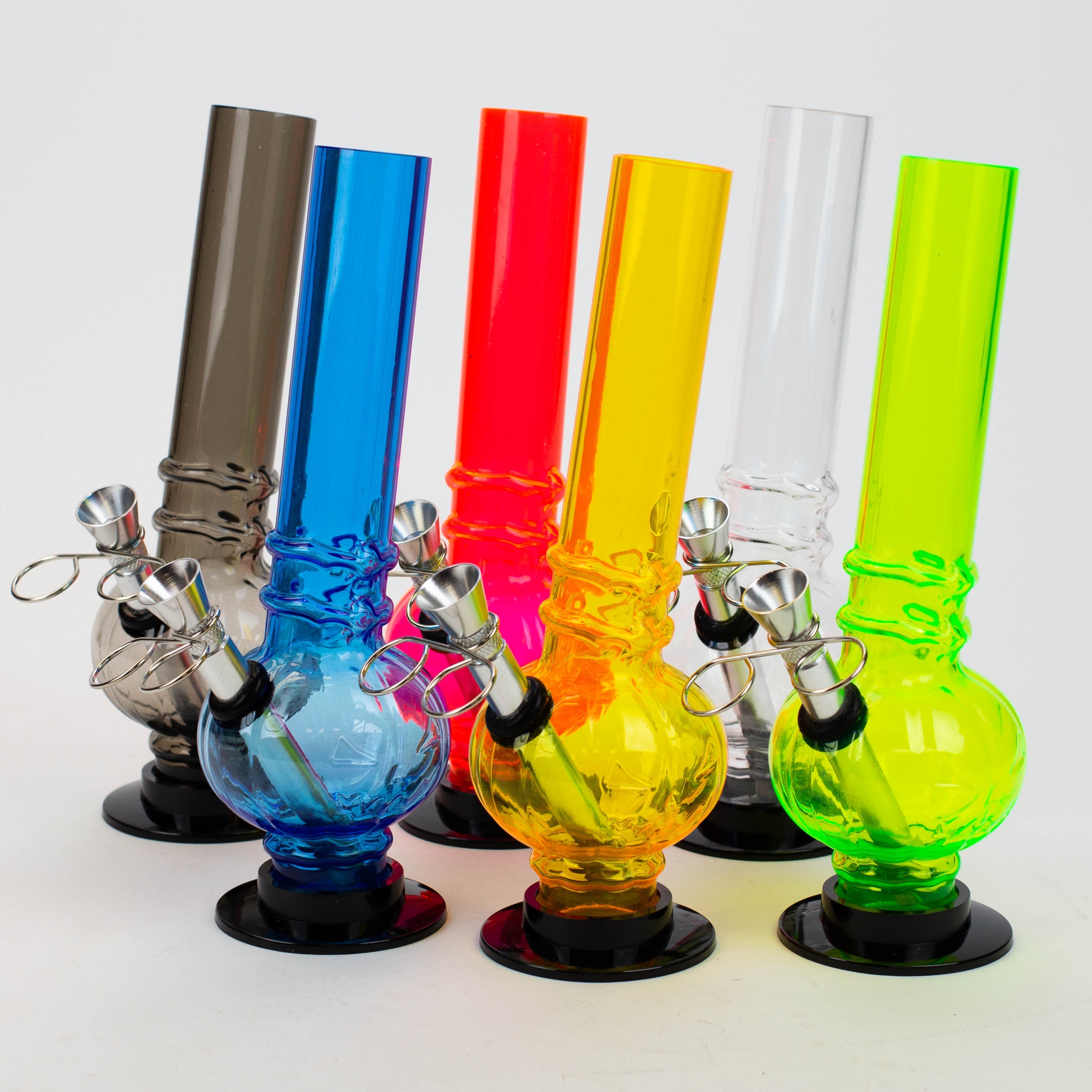 8" acrylic water pipe assorted [FD series]