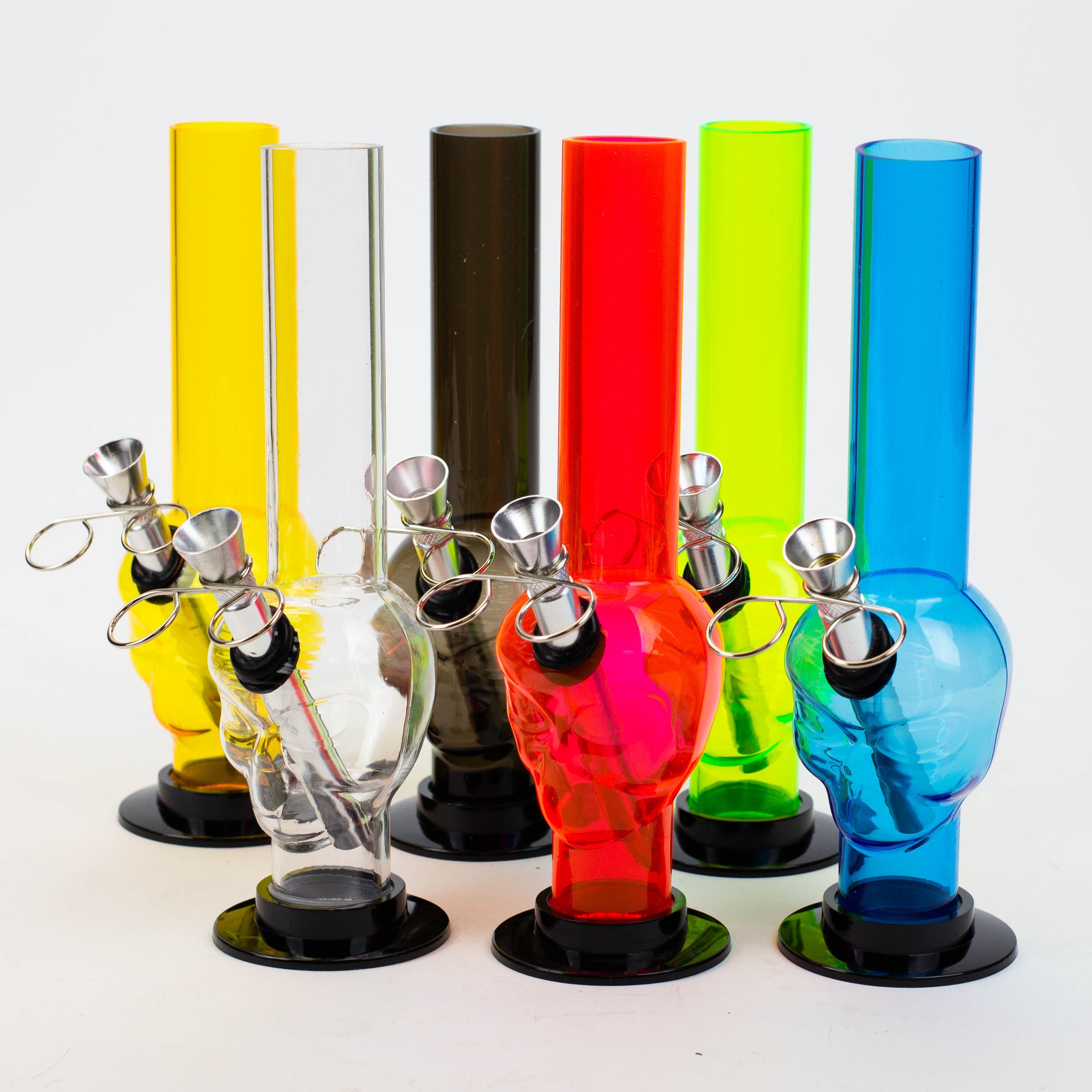 8" acrylic water pipe assorted [FD series]