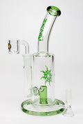 8" HAZE 2-in-1 shower head diffuser Bent Neck Dab Rig[HZ024]