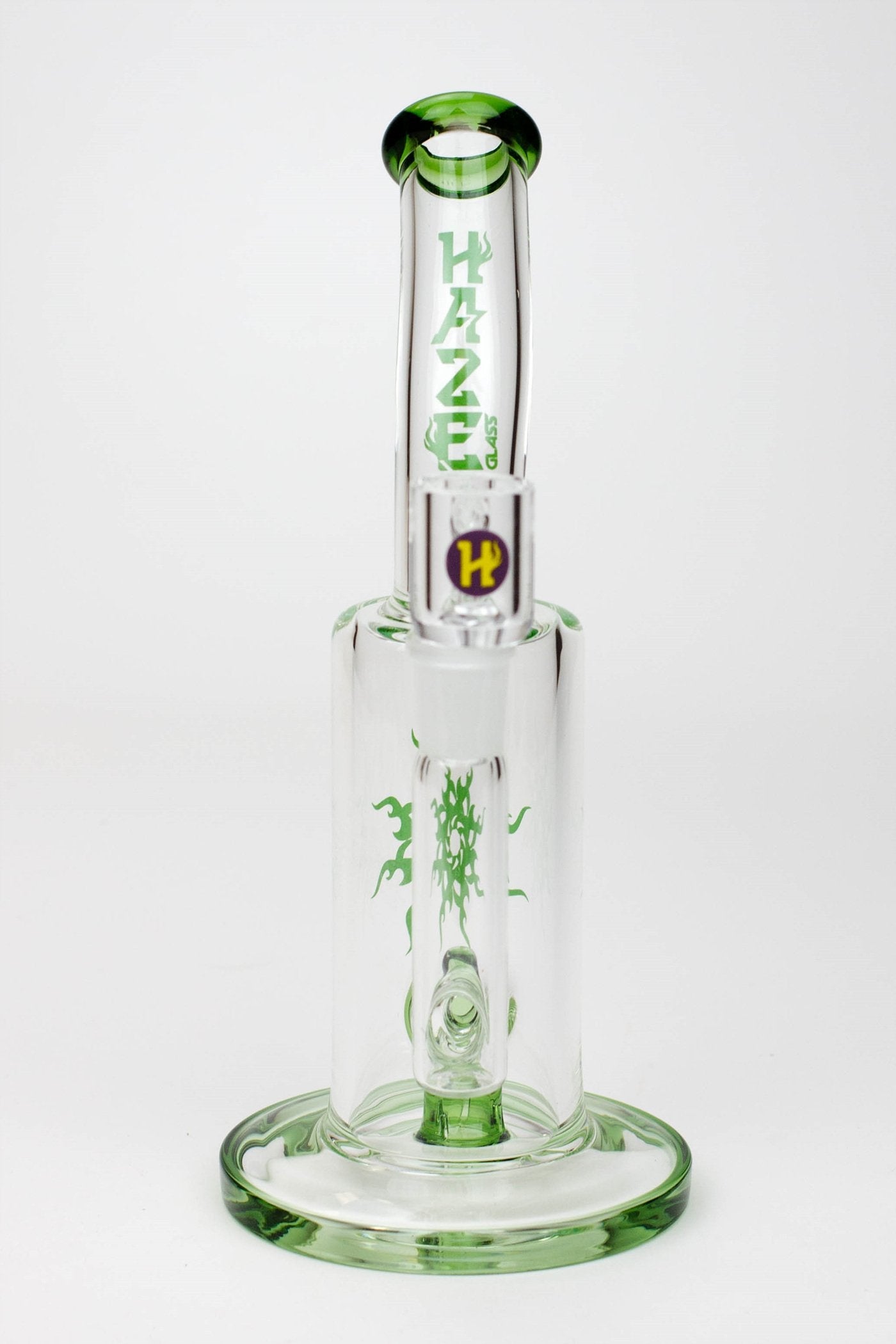 8" HAZE 2-in-1 shower head diffuser Bent Neck Dab Rig[HZ024]