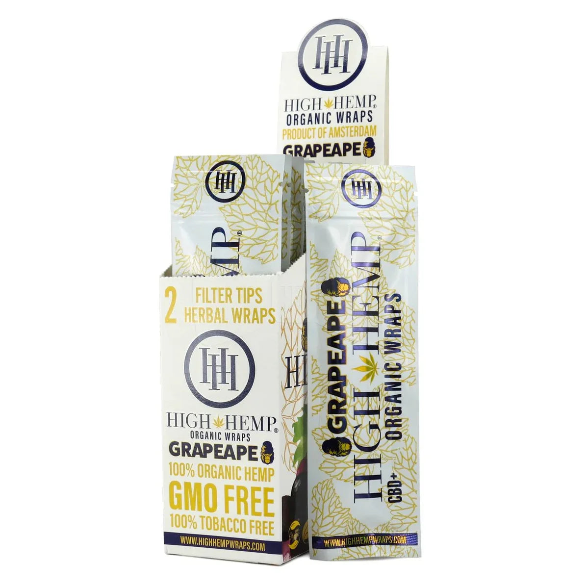 High Hemp | Organic Wraps Wraps – 2 Count (25 Packs / Box)
