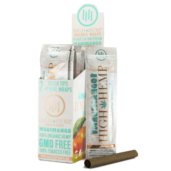 High Hemp | Organic Wraps Wraps – 2 Count (25 Packs / Box)