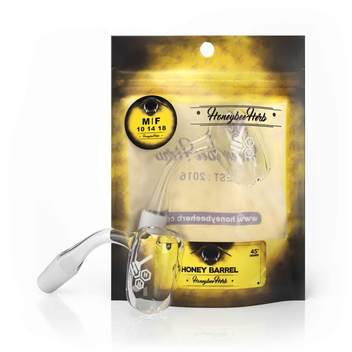 Honeybee Herb - HONEY BARREL QUARTZ BANGER - 45° DEGREE | YL