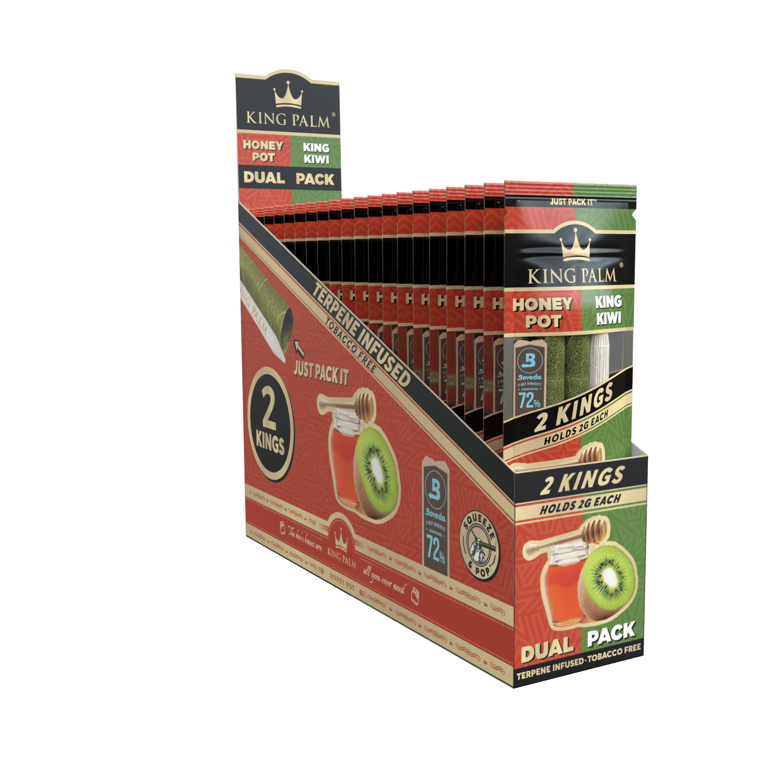 King Palm | 2 King Rolls – Dual Pack – 20 Units Per Display