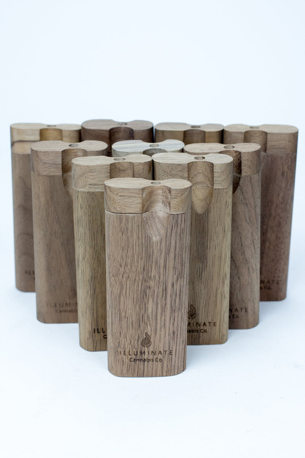 Walnut Dugout with Anodized Spring One hitter box of 10