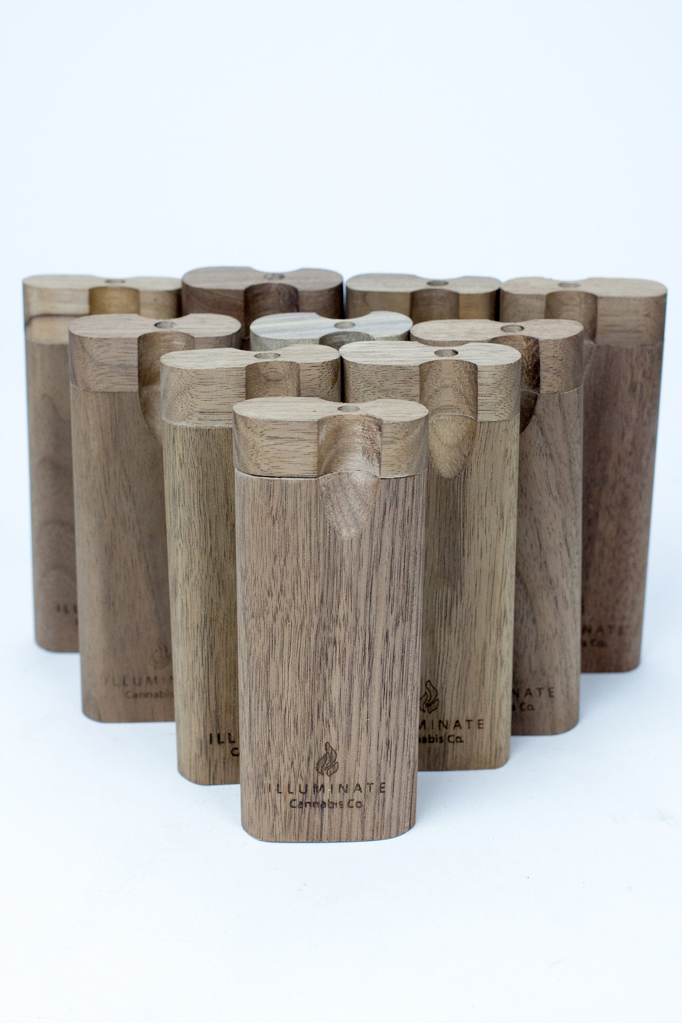 Walnut Dugout with Anodized Spring One hitter box of 10