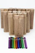 Walnut Dugout with Anodized Spring One hitter box of 10