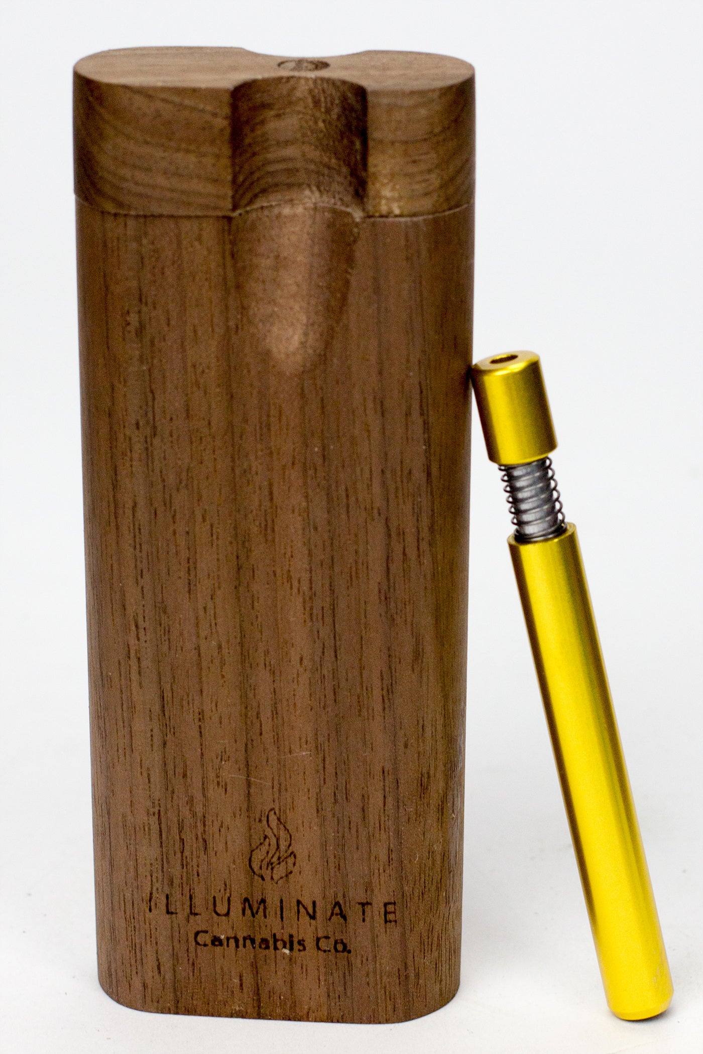 Walnut Dugout with Anodized Spring One hitter