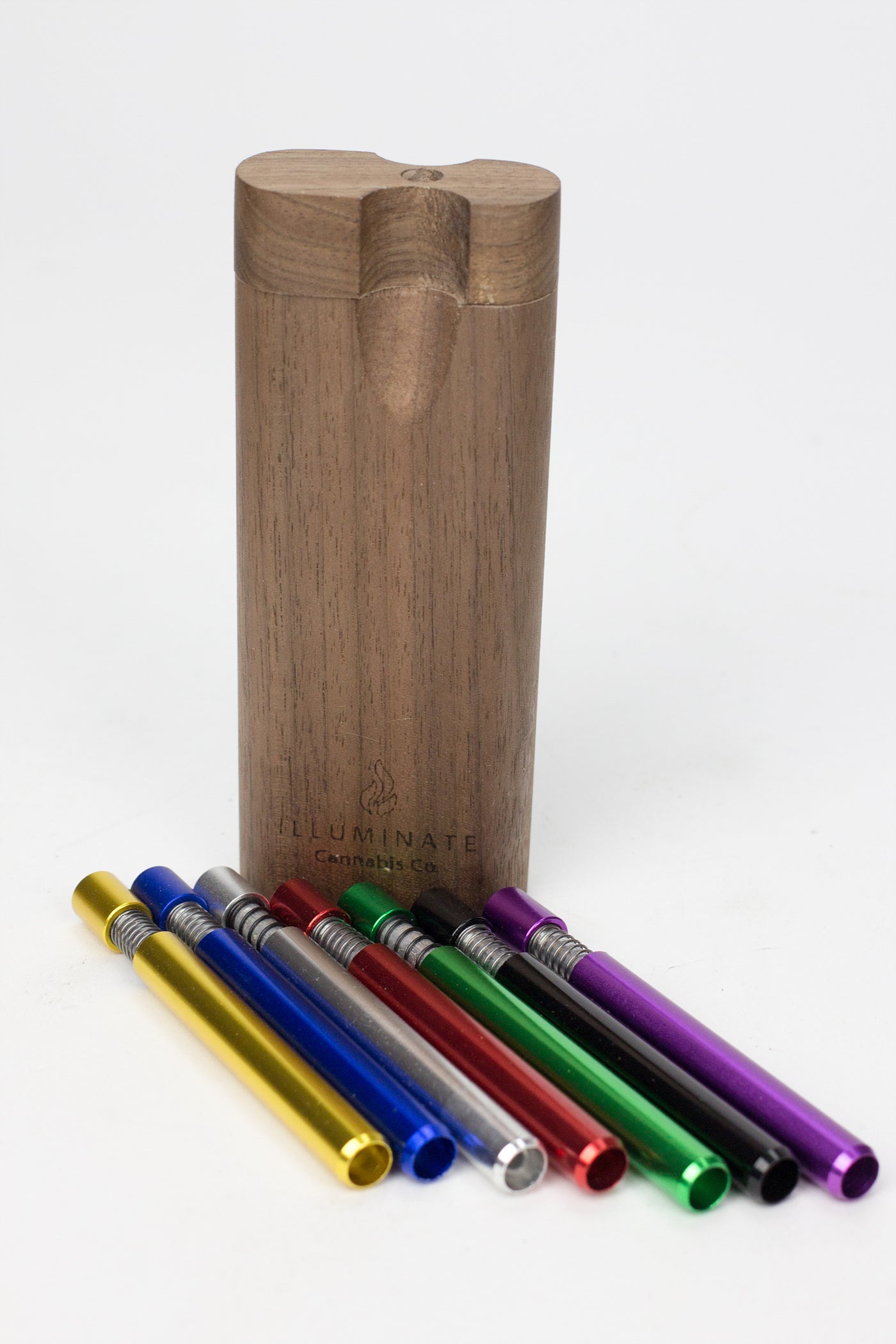 Walnut Dugout with Anodized Spring One hitter