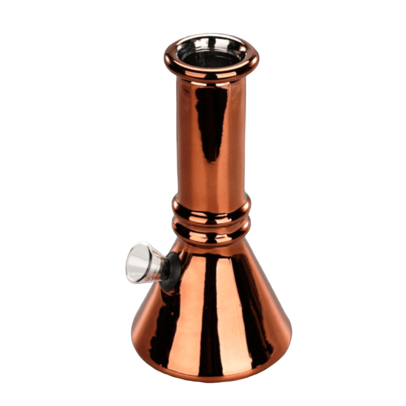 6″ Lume Beaker Mini Glass Bong – Metallic Finish [JBLMIN-03-16]