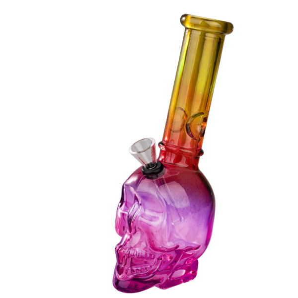 8″ Skull Glass Bong [JBLX-11-2]