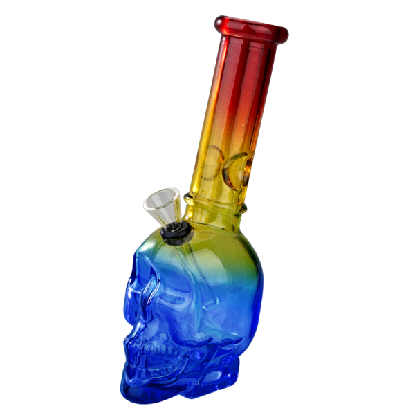 8″ Skull Glass Bong [JBLX-11-2]