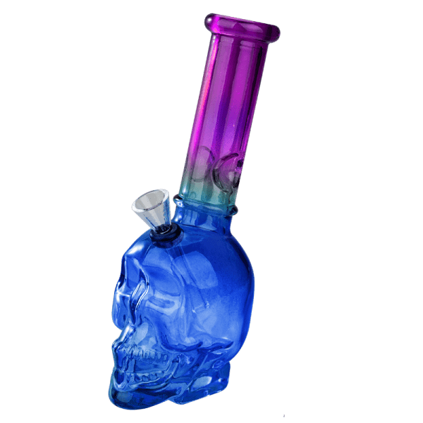 8″ Skull Glass Bong [JBLX-11-2]
