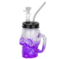 TOPPUFF® | 6″ Skull Cup Glass Bong – Surface Painting Colors [JTOP01.1006]