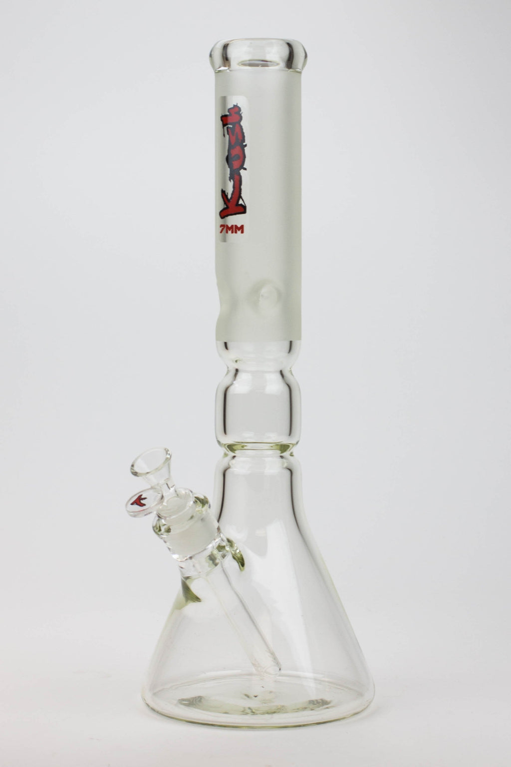 16" KUSH / 7mm / curved tube glass water bong