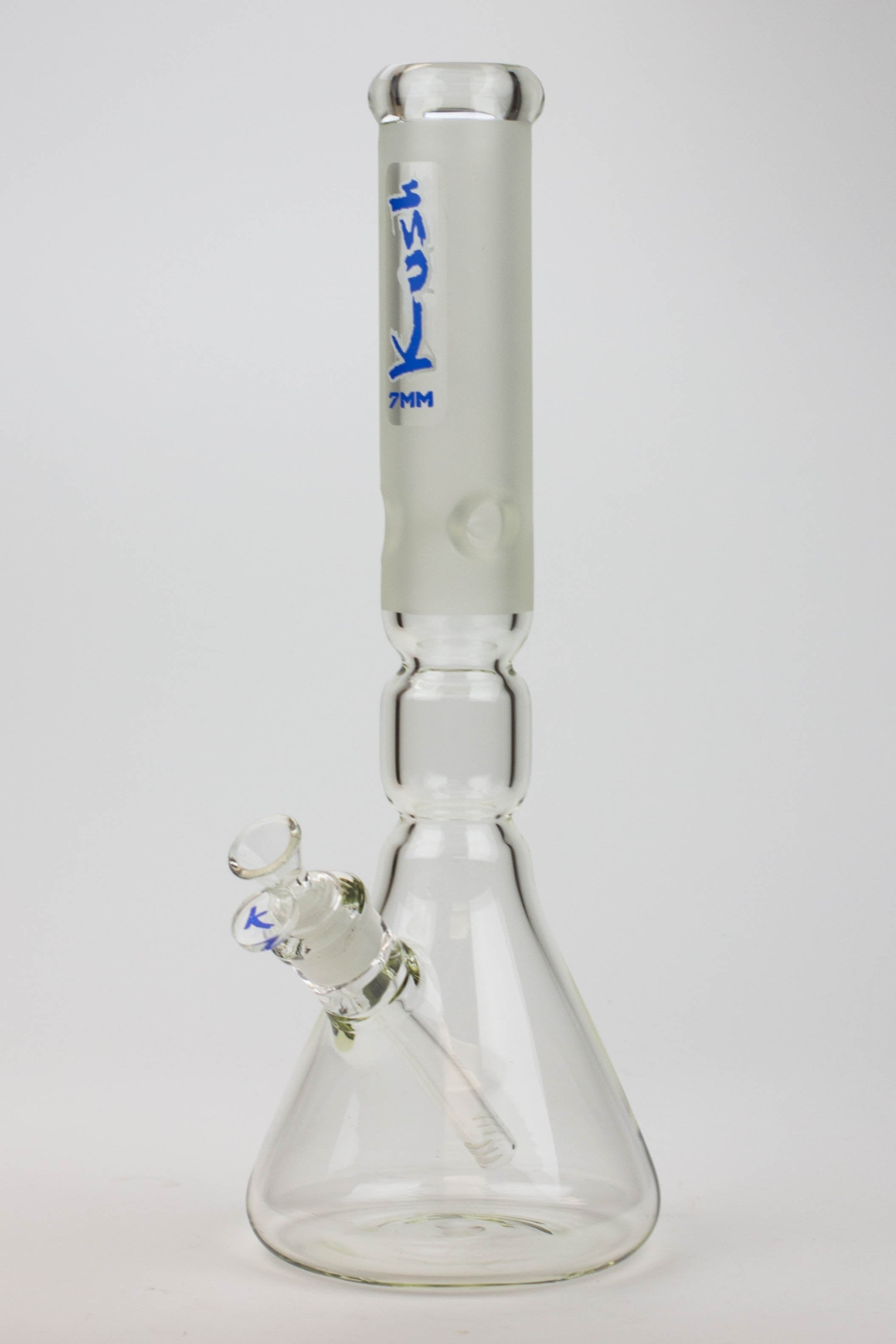 16" KUSH / 7mm / curved tube glass water bong