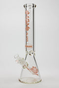 16" glass / 9 mm / beaker glass water bong-Clear