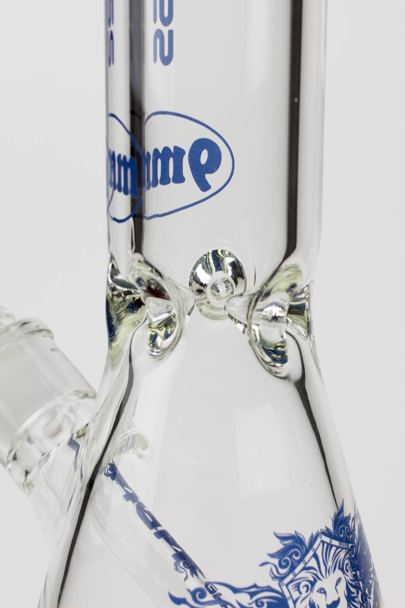 16" glass / 9 mm / beaker glass water bong-Clear