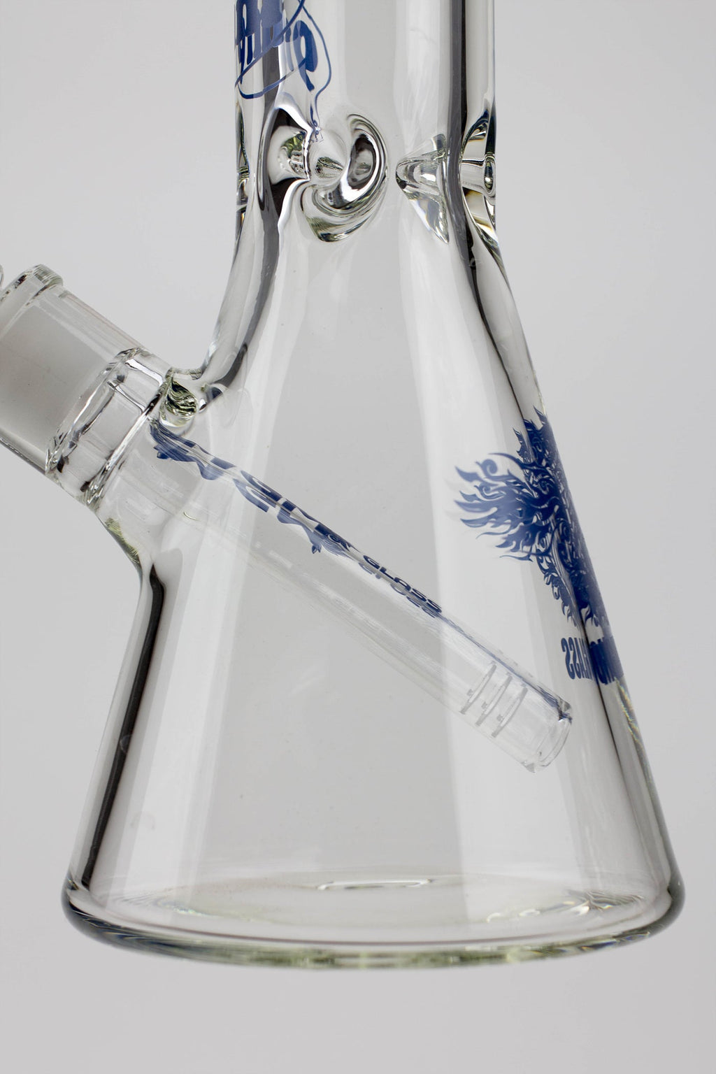 16" glass / 9 mm / beaker glass water bong-Clear