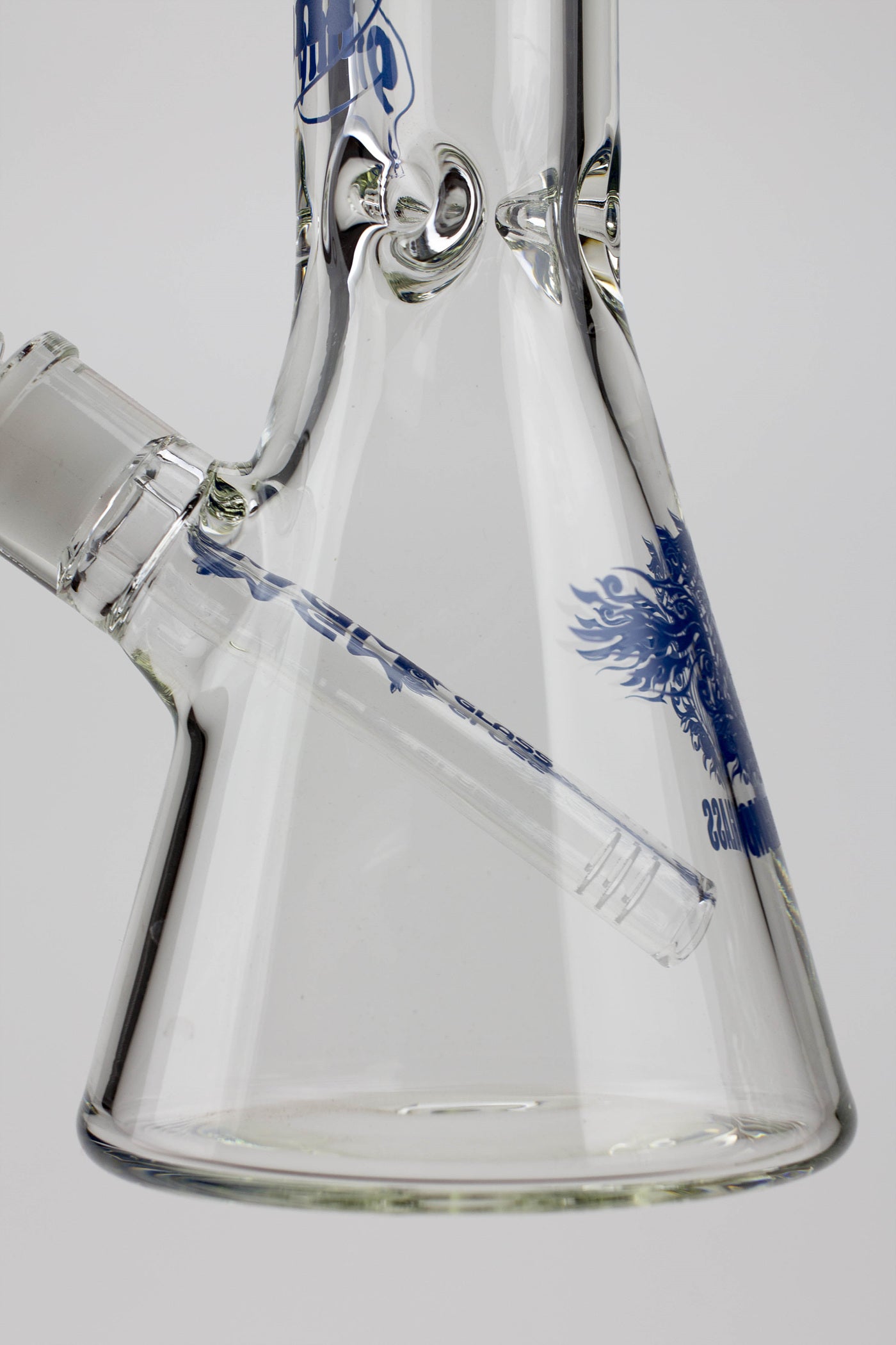 16" glass / 9 mm / beaker glass water bong-Clear