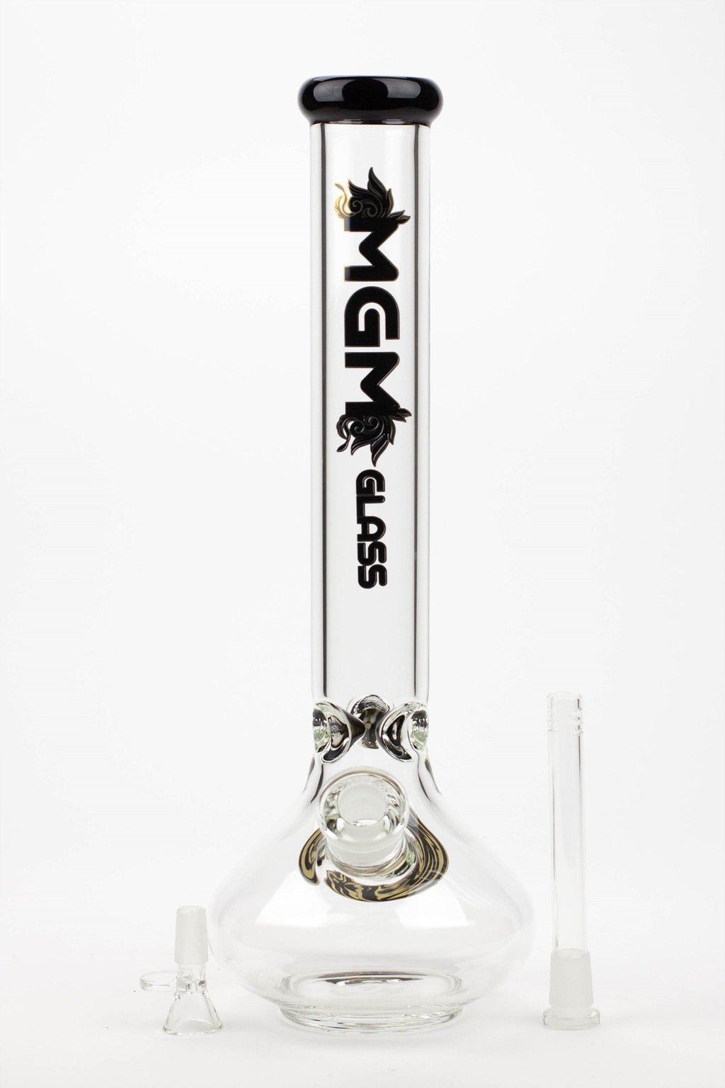 16" glass / 7 mm / rounded base water bong