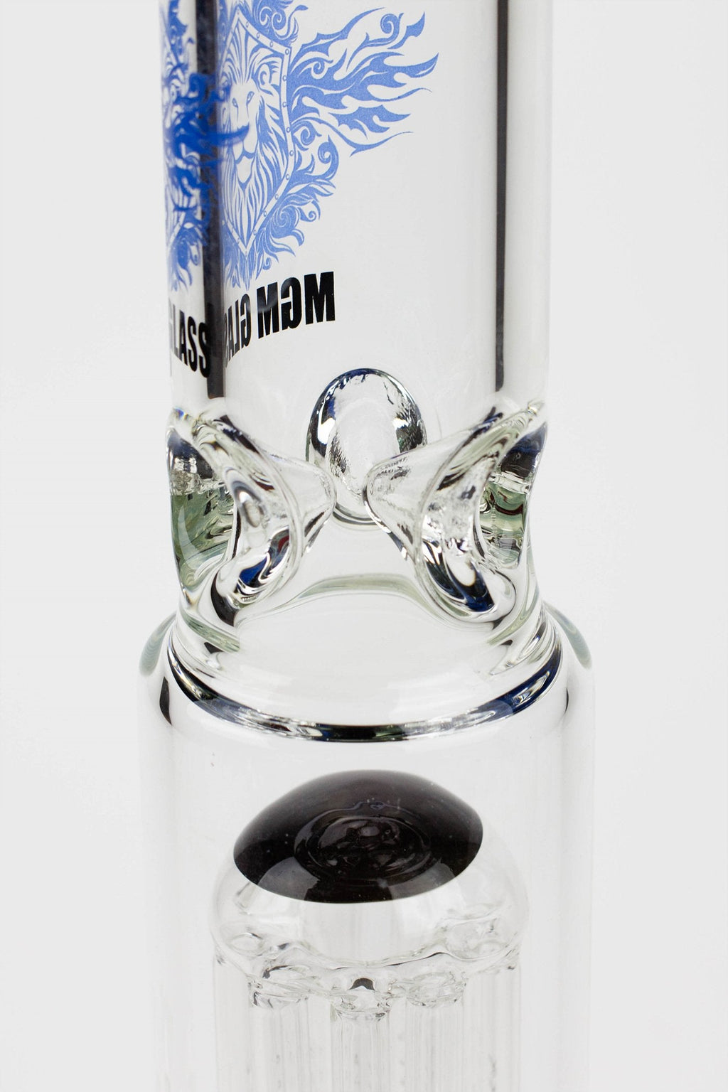 16"  glass / 7 mm / single tree arm glass water bong
