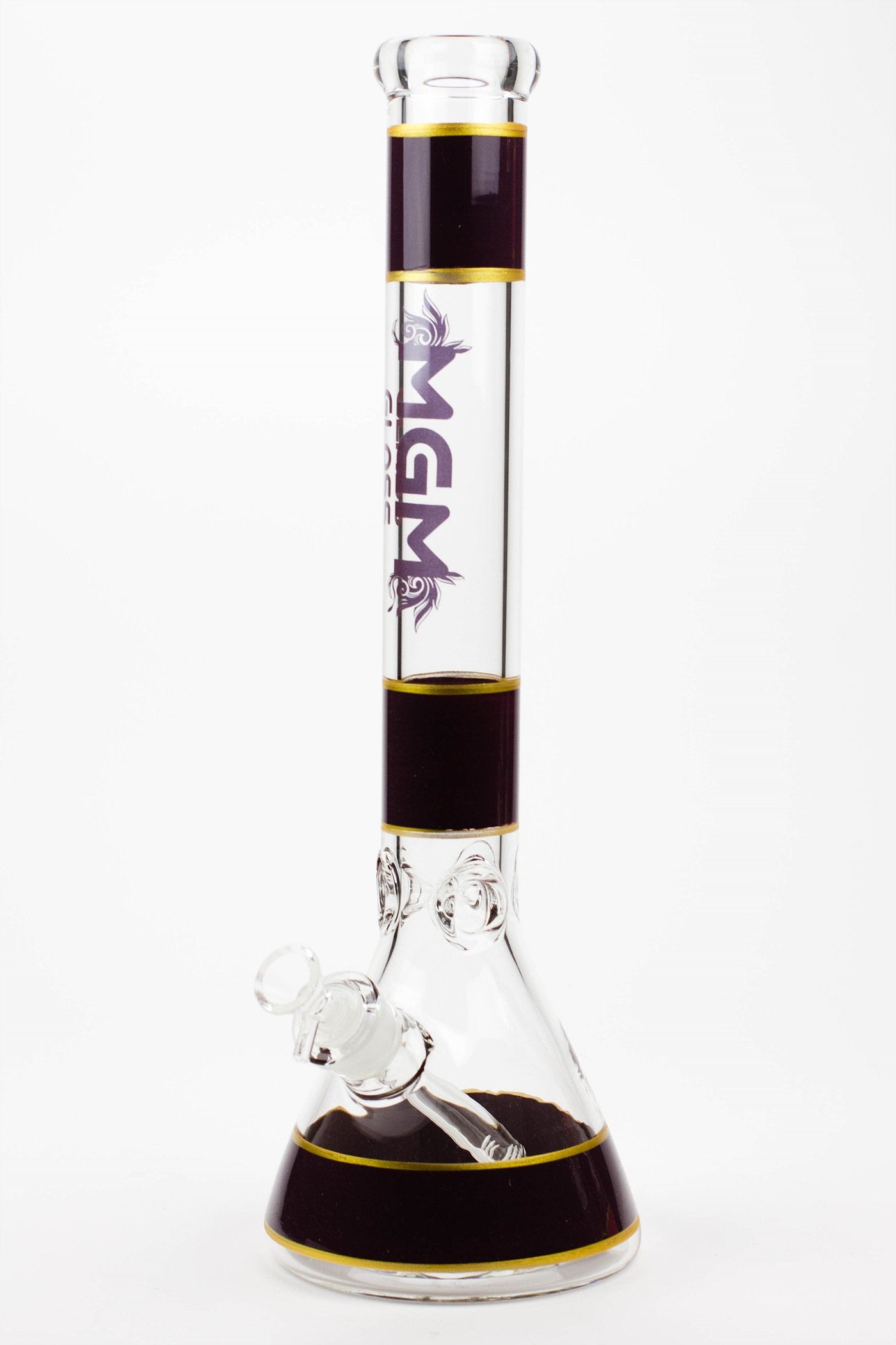 18" glass / 7 mm / beaker glass water bong