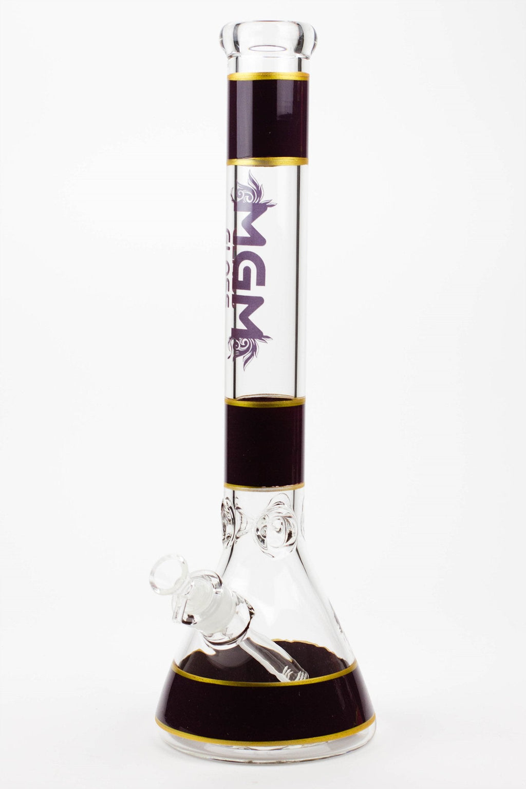 18" glass / 7 mm / beaker glass water bong
